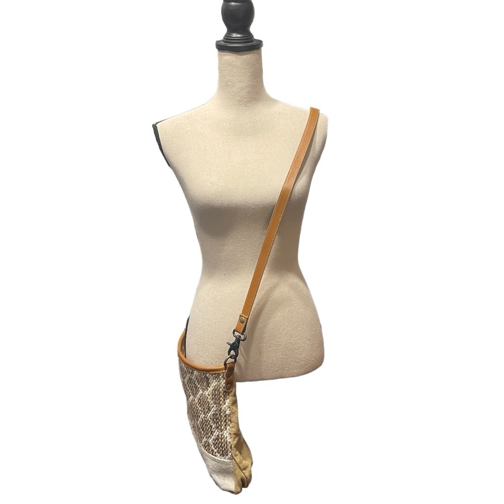 Myra B. Composition Rustic Crossbody Shoulder Bag… - image 4